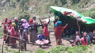 पञ्चेबाजामा आमा दिदिहरुको नाचो । dance in panchebaja