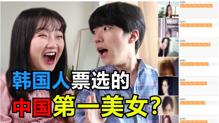 【Wedding Candy Couple】Who’s voted as China’s No. 1 beauty by Koreans? And who’s the most beautiful C