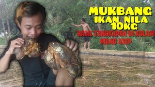 MAKAN IKAN 10KG HASIL MANCING DI KOLAM ORANG