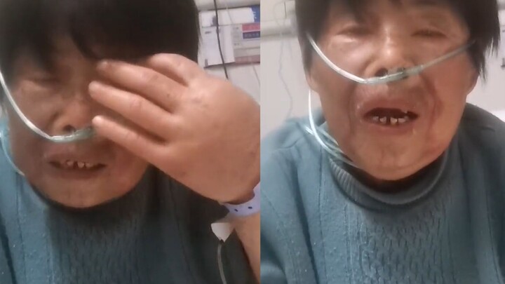 On her deathbed, the mother was heartbroken to be separated from her son abroad, tearfully recording