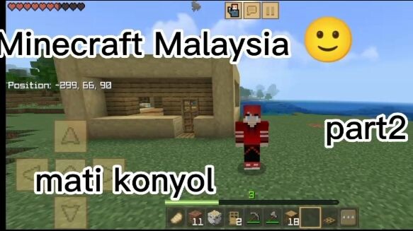 aku buat rumah part2 [Minecraft Malaysia]