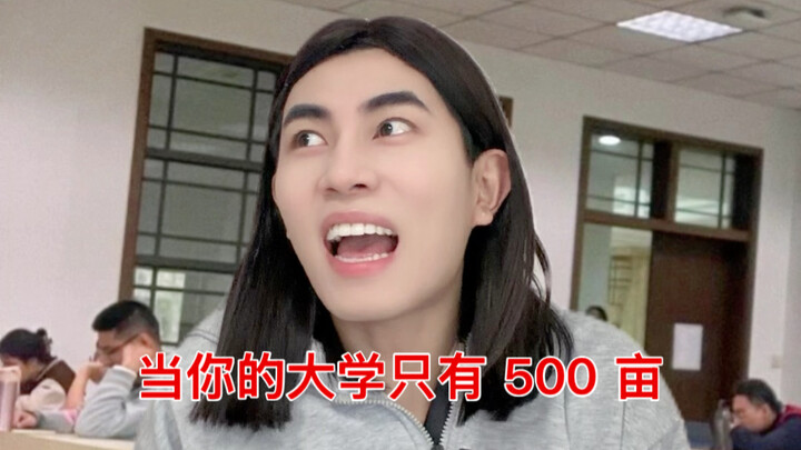 When your university is only 500 mu in size.