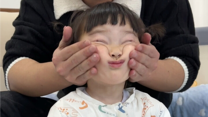 Dad really is such a straight-up, no-nonsense guy when he applies face cream!