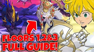 ABSURDLY HARD! FLOORS 1, 2 & 3 SKOLL & HATI OVEREXPLAINED GUIDE! | Seven Deadly Sins: Grand Cross