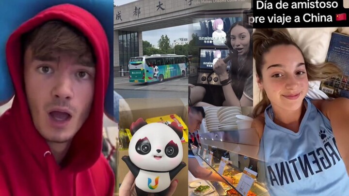 University students from around the world are gradually moving into the Chengdu Universiade Village,