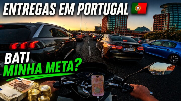 DELIVERY EM PORTUGAL: BATI MINHA META! 🇵🇹💶