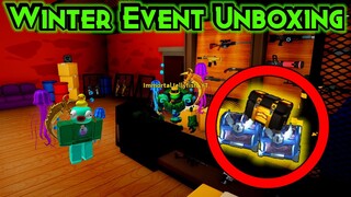 Winter Event Unboxing Frost Crates, Deluxe Crate, And Basic Crate - Tower Defense Simulator