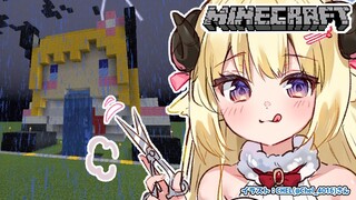 【Minecraft】散髪屋さん完成させたい！！！【角巻わため/ホロライブ４期生】