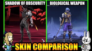 HAYABUSA BIOLOGICAL WEAPON SKIN EFFECTS VS. SHADOW OF OBSCURITY - MLBB SKIN COMPARISON SERIES