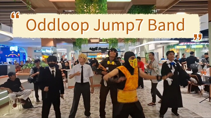 Oddloop Jump 7 Band in Banzai Cosplay Depok Event
