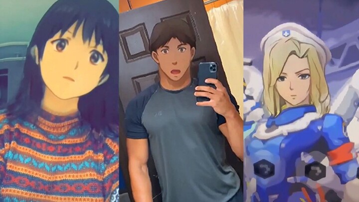 Setiap orang adalah monyet berduri—filter "wajah komik"