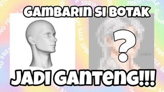 gambarin si botak jadi IKEMEN!! || SPEED PAINT BY EOKAKU