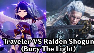 Traveler VS Baal (Raiden Shogun) - Bury The Light (DMC 5: Dante VS Vergil Parody) - Genshin Impact