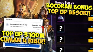 BOCORAN BONUS TOP UP BESOK !! Beli 310 Diamond Cuman 4k Pakai Diskon 45k Google Play Store