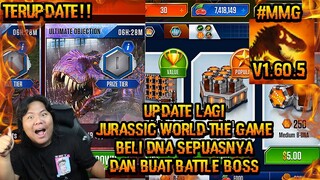 NAH UPDATE LAGI JURASSIC WORLD THE GAME LP V1 60 5 MANTAP BANGET SERTA BATTLE BOSS DINO DARI BELI DN