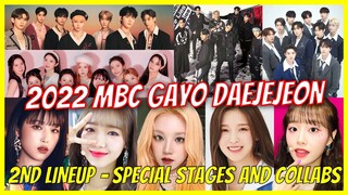 2022 MBC Gayo Daejejeon 2nd Lineup of Special Stages and Collaboration
