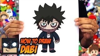 HOW TO DRAW MY HERO ACADEMIA | DABI | STEP BY STEP TUTORIAL