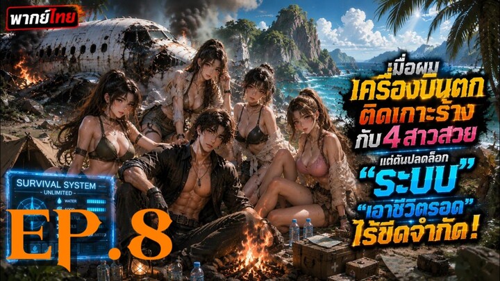EP.8 เมื่อผมเครื่องบินตกติดเกาะร้างกับ 4 สาวสวย แต่ดันปลดล็อก "ระบบเอาชีวิตรอดไร้ขีดจำกัด!"