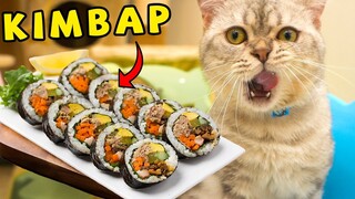 Làm KIMBAP cùng với những bé mèo (The Happy Pets #31)