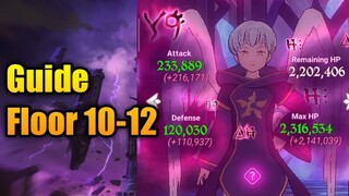Guide Tower of Trials Floor 10 - 12 | Seven Deadly Sins: Grand Cross