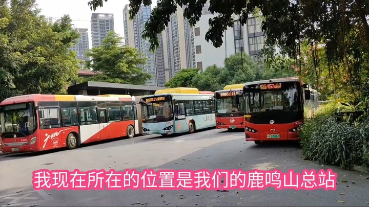 จีนกวางโจวรถบัสเส้นทางb 1 (กวางหมิงซาน→ศูนย์กีฬาTianhe )รุ่นที่ 3 k9pov รุ่นเร่งรัด