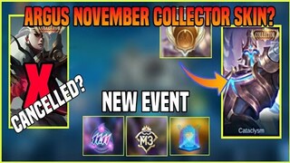 New Changes? Argus "Cataclysm" November 2021 Collector Skin? | Cancelled Lesly? 4 New Events | MLBB