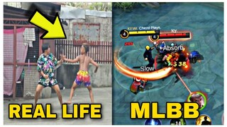 STREET BATTLE IN ML VS. REAL LIFE.... 😂😂