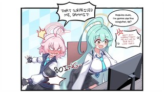 【蔚蓝档案漫画】栀子梦找到了星野的搜索历史