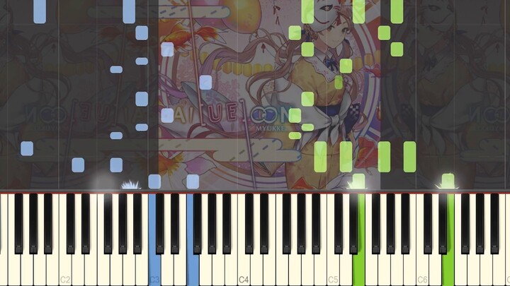 [Arcaea*Piano] (including staves) AI[UE]OON waterfall