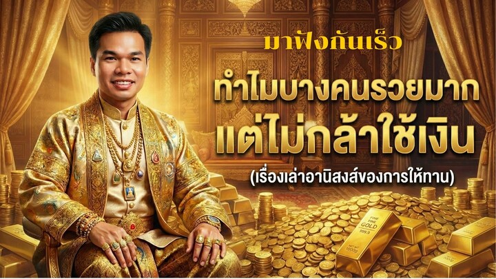 ทำไมบางคนรวยมาก แต่ไม่กล้าใช้เงิน (เรื่องเล่าอานิสงส์ของการให้ทาน)