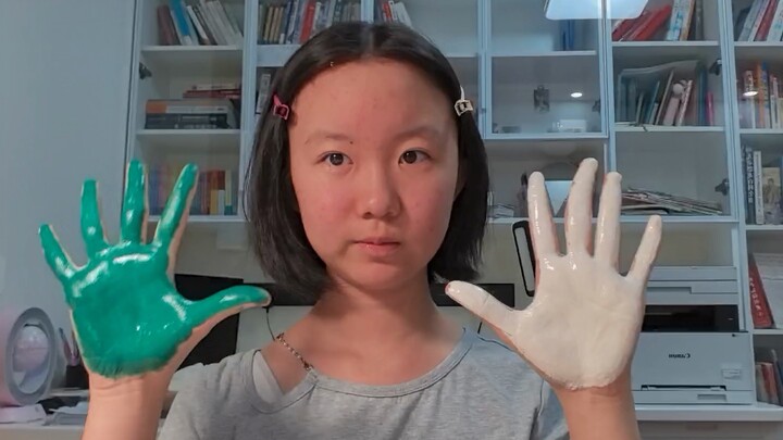 Beautiful Youth Blended into the Paint