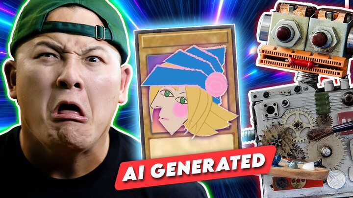 AI Draws YuGiOh's Most iconic Cards - feat @TeamSamuraiX1