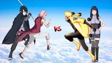 Who is strongest | Naruto and Hinata vs Sasuke and Sakura