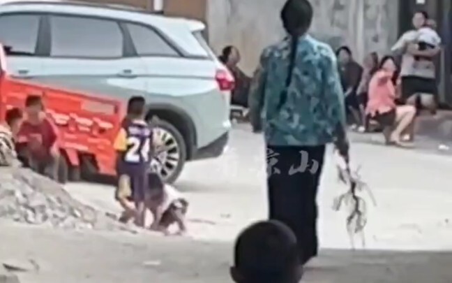 I remember it so clearly: A friend of mine was being chased and beaten with a stick by her mom as a 