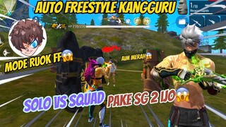 SOLO VS SQUAD PAKE SG 2 IJO🔥 AUTO GUA FREESTYLE KANGGURU MUSUHNYA😱