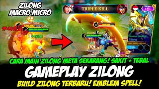 BUILD ZILONG TERBARU + TERSAKIT❗CARA MAIN ZILONG META SEKARANG❗TUTORIAL & GAMEPLAY ZILONG TOP GLOBAL