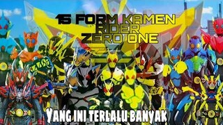 FORM NYA TERLALU BANYAK TETAPI SANGAT KEREN!!!-BAHAS 15 FORM KAMEN RIDER ZERO ONE .....