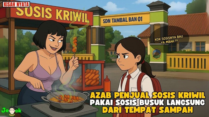 AZAB PENJUAL SOSIS KRIWIL PAKAI SOSIS BUSUK LANGSUNG DARI TEMPAT SAMPAH