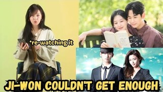 Ji-won rewatching Soo-hyun's drama, Pink couple