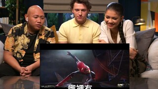 Tom Holland's reaction to the new Spider-Man: No Home trailer [Full Version]