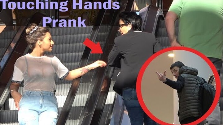 Touching Hands On Escalator Prank 2019 | Prank in Georgia |  Best of Just For Laughs