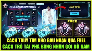 (Free Fire) Cách Chơi Trổ Tài Phá Băng Nhận Gói Anh Chàng Kẹo NGọt, Cách Truy Tìm Kho Báu Nhận Quà