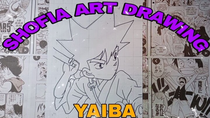 drawing samurai yaiba