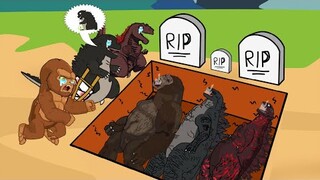 POOR BABY GODZILLA vs. KONG LIFE #2: So Sad But Happy Ending Animation | Godzilla Animation Cartoon