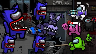 Among Us Zombie Ep 85 Fnaf Boss Defeated but Huggy Wuggy - Animation