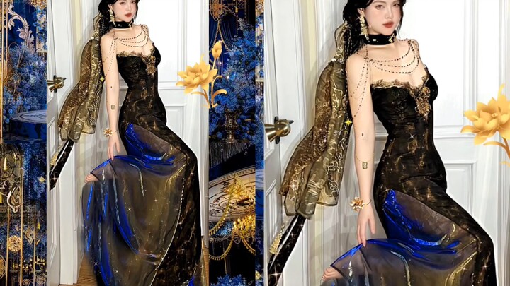 At midnight, she dressed up as an exotic beauty, leaving her boyfriend completely smitten!