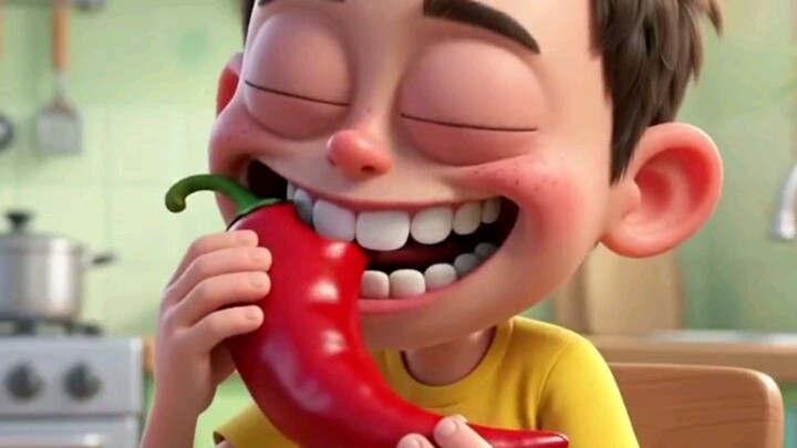 🌶️ ঝাল মরিচ খেয়ে মুখ দিয়ে ধোঁয়া! 😂🔥 | Funny Cartoon Shorts