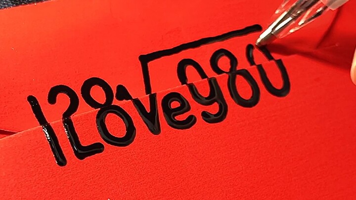 【Handwritten】Make a DIY exclusive red envelope for the one you like
