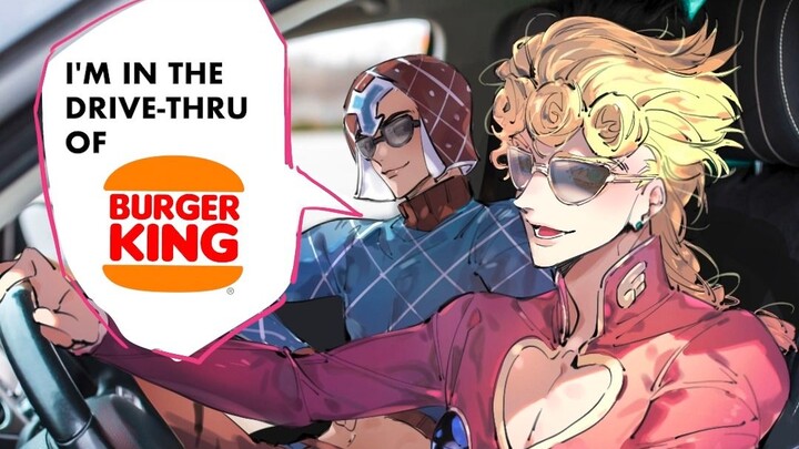 【JOJO/Rongmi】Giorno dan Mista pergi ke Burger King🍔