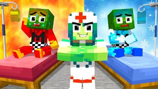 Monster School : Zombie x Squid Game HOT vs COLD CHALLENGE - Minecraft Animation